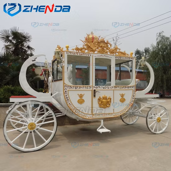 Carrello per matrimoni romantici in stile giardino di lusso Trasporto speciale Carrello elettrico Veicolo elettrico per cavalli